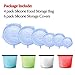 Silicone Food Storage Bag，Reusable Food Preservation Bag Airtight Seal Food Storage Container & Silicone Stretch Lids, Various Sizes Silicone Storage Covers Expandable Food Covers