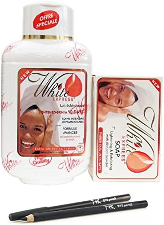White Express Lightening Lotion 500ml &amp; Soap 200gm With NickK Pencil