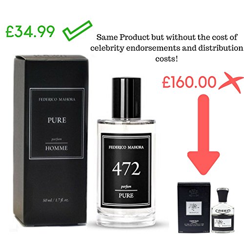 Pure 472 Eau De Parfum Spray For Men. Same Formulation as Creed! Made