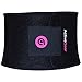 ActiveGear Premium Waist Trimmer Belt Slim Body Sweat Wrap for Stomach and Back Lumbar Support (Pink, Medium: 8