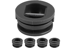 Fishlor Surfboard Leash Plug, 5pcs 2.5cm Surfing Plug Surfboard Leg Rope Leash Plug Kayak Accessories Equipment(Black)