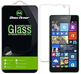 [2-Pack] Dmax Armor for Microsoft Lumia 535 Screen Protector, [Tempered Glass] 0.3mm 9H Hardness, Anti-Scratch, Anti-Fingerprint, Bubble Free, Ultra-clear