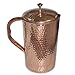 DakshCraft High Quality Pure Copper Jug with Lid for Health Benefits