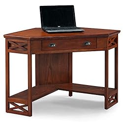Leick Home 82431 Corner Computer Writing Desk with