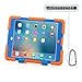 ACEGUARDER Apple Ipad Mini 2 Mini 1&2 Case Waterproof Rainproof Shockproof Kids Proof Case for Ipad Mini 2 Mini 1&2(Gifts Outdoor Carabiner + Whistle + Handwritten Touch Pen) (ORANGE/BLUE)