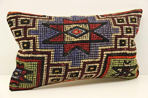 Handmade kilim pillow cover 12x20 inch (30x50 cm) Armchair Pillow Lumbar Kilim pillow cover Home Decor Throw Pillow cover Kilim Cushion Cover