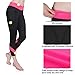 Baleaf Women's Workout Running Capri Leggings Pink Size S