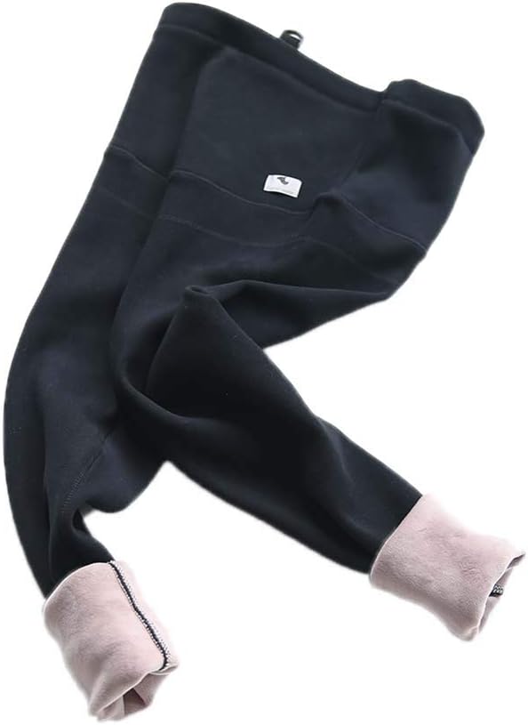 Maternity Velvet Warm Legging Pants, Comfortable Waist Adjustable Maternity Pants for Winter