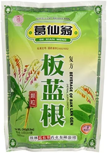 Banlangen TEA , Fufang Banlangen Keli , 15 Individual Sachets by Ge Xian Weng