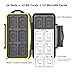 Beeway Tough Water Shock Resistant Protector Memory Card Carrying Case Holder 24 Slots for SD SDHC SDXC and Micro SD TF with Storage Bag & Carabiner