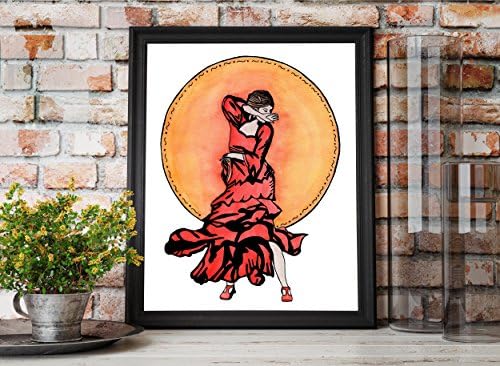Flamenco Original Watercolor - Art Print