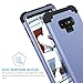 BENTOBEN Case for Samsung Note 9, 3 in 1 Hybrid Hard PC Soft Rubber Heavy Duty Rugged Bumper Shockproof Anti Slip Three Layers Full Body Protective Phone Cover for Samsung Galaxy Note 9, Light Blue