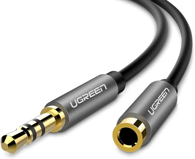 UGREEN Extension Cable 3.5mm Male to Female Audio Cable Auxiliary Headphone Extension Stereo UGREEN Extension Cable 3.5mm Male to Female Audio Cable Auxiliary Headphone Extension Stereo
