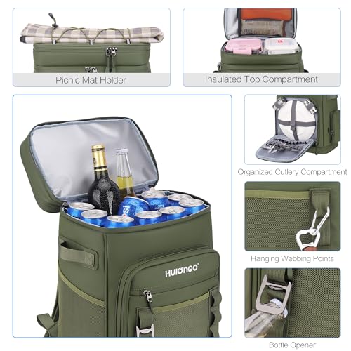 Hulongo Nevera Bolsa Impermeable Grande Térmica Isotérmica Aislada a Prueba de Fugas para Camping, Playa, Pesca, Picnic, Viajes, Exteriores