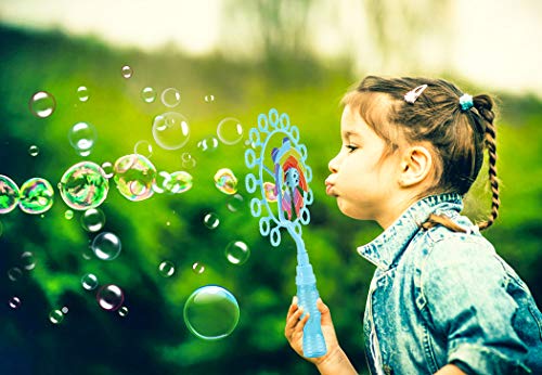 B bangcool Pinwheel Bubble Wand Set, Wind Spinner Bubble Blowing Toy Windmill Bubbles Maker for All Age Kids & Adults