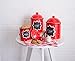 DII Ceramic Farmhouse Chic Polka-Dot Kitchen Canister/Container Organize Your Kitchen, Countertops, Cupboards or Pantry, Large, Red (5606)