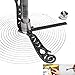 succeedtop Home Versatile Tool Design Drawing Curved Metallic Ruler Mini Compass Protractor Combo Patterns for Notepad Designers Artists Architects Student (Black)