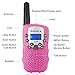 Bobela T388 Best Friendly Walkie Talkies as Thanksgiving Day Gifts for Girls Women / Two Way Radio Toys for Kids Hiking / Cute Long Range Walky Talkie with Lamp for Home Car Wedding ( Pink 2 Pack )