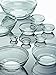 James Scott 10 Piece Set Stackable European Made lead Free Glass Kitchen Prep, Dipping Sauce, Dessert, Salads, Candy Dish or Nut Bowls. Prep Bowls