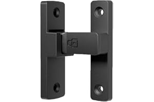 ETEKJOY Heavy-Duty Flip Latch Lock 90/180 Degree Sliding/Swinging Door Lock Latch Bolt for Gate Barn Garage Garden Fence Shed Window Cabinet (90 Degree, Black)