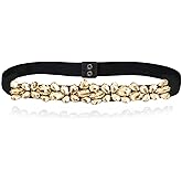 Dorchid Belt Women Rhinestone Belts Crystal Sparkly Dress Belt Thin Elastic Waist Belts for dressy Lady