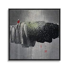 Framed Canvas Wall Art-Zen-Canvas Prints Home Artwork Decoration for Living Room,Bedroom - 16x16 inches