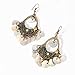 BaubleStar White Disc Coin Tassel Drop Dangle Chandelier Earrings Boho Chic Vintage Bohemian Hook Fashion Jewelry for Women