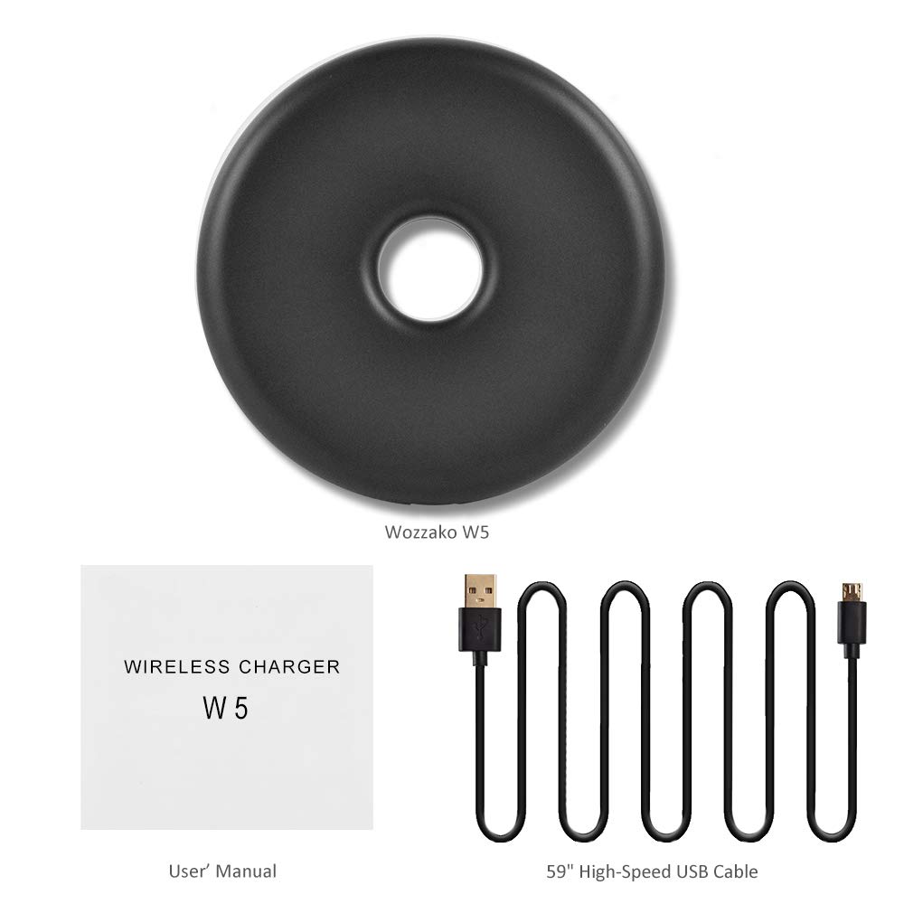 Wireless Charger, Christmas, Wozzako Charging Pad Compatible with iPhone Xs Max/XS/XR/X/8/8 Plus, Samsung Galaxy S9/S9+/S8/S8+/S7/S7 Edge More