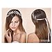 FAYBOX Bridal Vintage Crystal Pearl Hairbands Wedding Hair Accessories Silver