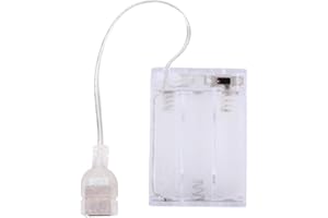 Portable Battery Pack for 5V LED Neon Sign, Power Supply Battery Box Converts USB Neon Led Lights to Battery-Operated for Ind