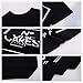 vadim Women's Tops Cute Letters Print Tshirt Basic O Neck Shirts Casual Tee Black Large