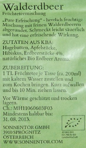 Sonnentor Walderdbeer-Früchtetee, 1er Pack (1 x 1 kg) - Bio – Bild 3