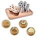 Russian Ball Tips, PROMENE Russian Sphere Ball Icing Tips Nozzles Cake Decorating Supplies Cookies Macaron Cupcake Decorating Tips Kits with 3 Colors Coupler (6 Sets)