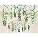 Cactus Hanging Ceiling Swirl Decoration(30Pcs Fully-Assembled),Fiesta Party Supplies Cactus Swirls Birthday Party Decorations,Mexican Fiesta Ceiling Decor,Birthday Baby Shower Favor Supplies Decor