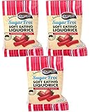 Darrell Lea Sugar-Free Strawberry Licorice, 4 Ounce (Pack of 3)