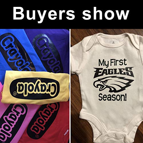 5 Transfer+Vinyl+T+Shirts+12Inches+Rolls