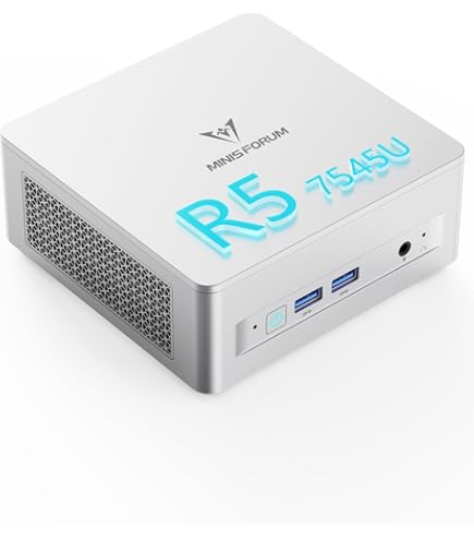 Amazon.com: MINISFORUM UM750L Slim Mini PC, AMD Ryzen 5 7545U Mini