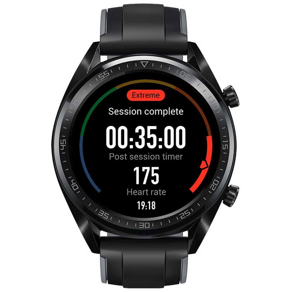 HUAWEI Watch GT - GPS Smartwatch with 1.39" AMOLED Touchscreen, 2-Week Battery Life, 24/7 Continuous Heart Rate Tracking, Multiple Outdoor and Indoor Activities, 5ATM Waterproof, Black | 55023255