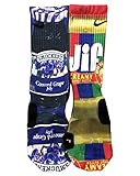 Custom Nike Elite Peanut Butter and Grape Jelly Socks