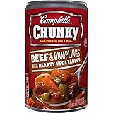 Campbell's Chunky Soup, Beef & Dumplings with Hearty Vegetables, 18.8 Ounce