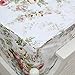 FADFAY Sheet Set King Vintage Rose 100% Cotton Hypoallergenic White and Grey Deep Pocket Fitted Sheet 4-Pieces King