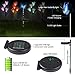 Outdoor Solar Garden Lights - Outdoor Solar Lights, 3 Pack LED Color Changing Outdoor Solar Powered Lights for Patio, Backyard (2 Lilly Flowers and 1 Butterfly)
