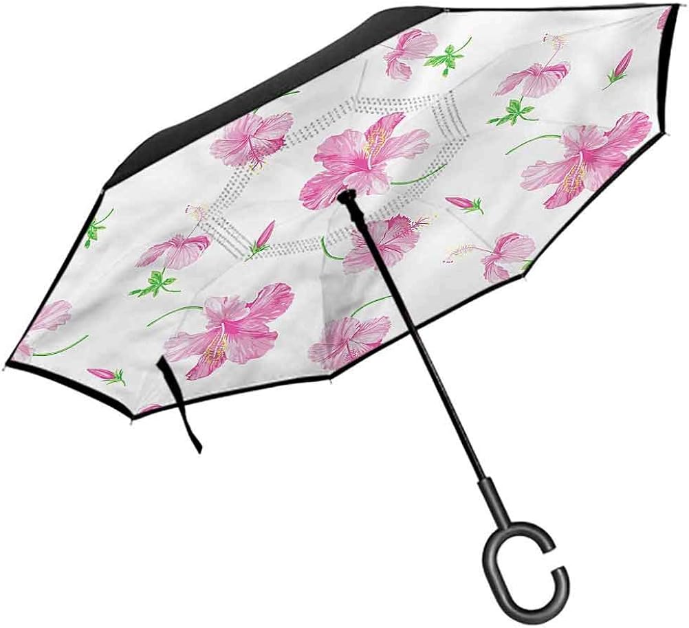 ScottDecor Flower Patio Umbrella Floral Patterns Country
