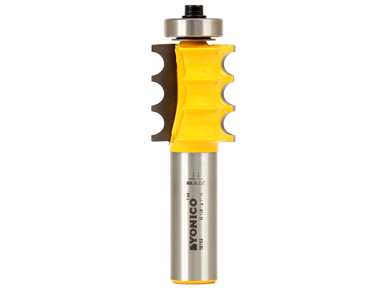 Yonico 16159 - Furniture Trim & Molding Router Bit, Triple Bead - Radius: 1/8" - 1/2" Shank