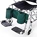 Fushida Wheelchair Leg Straps, Restraint Footrest for Wheelchair, Medical Foot Support Belt - High Quality Cloth Legs Belt for Disabled Elderly(Green, FYH141)