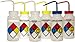 SP Bel-Art Safety-Labeled Assorted 4-Color Wide-Mouth Wash Bottles; 500ml (16oz), Polyethylene w/Polypropylene Cap, (Pack of 6) (F11716-0050)