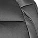 Leader Accessories Platinum Vinyl Auto Faux Leather Black One Car Seat Cover for HighBack/Low Back Front Seat with Airbag Back Pocket