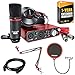 Focusrite Scarlett 2i2 Studio USB Audio Interface & Recording Bundle 2nd Gen +Deco Gear Adjustable Mic Arm +Deco Gear Pop Filter +Deco Gear XLR Male to Female Cable +1 YR CPS Protection Pack