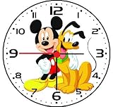 Rusch Inc. Mickey Mouse and Pluto Wall Clock