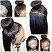 Italian Light Yaki Full Lace Wigs Human Hair for Black Women, Pre Plucked 150 Density Yaki Straight Full Lace Human Hair Wigs, Bleached Knots No Tangle No Shedding (14inch, full lace wig)